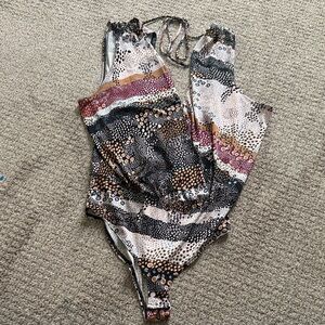 BCBGeneration Multicolor Dotted Bodysuit